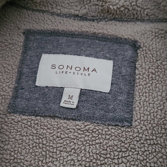 Mens Sherpa lined zip hoodie - Picture 9 of 12